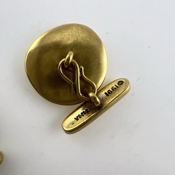 Metropolitan Museum of Art MMA Cufflinks Coin Greco Roman Greek Gold Plated - Picture 7 of 9